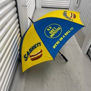 Sabrett Blue and Yellow golf Umbrella